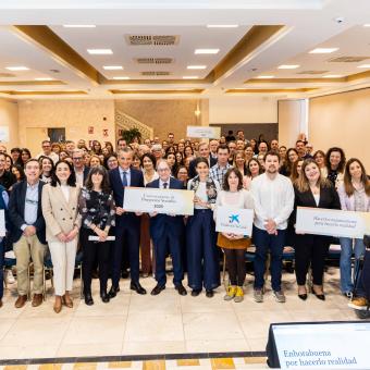 Foto de familia del acto de resolución de las Convocatorias de Proyectos Sociale en Castilla-La Mancha