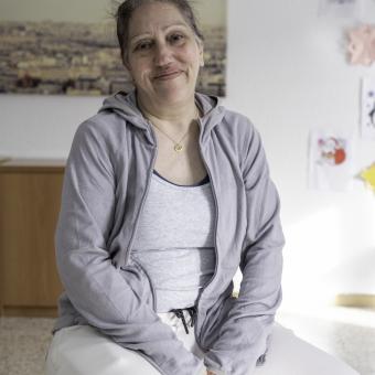 Raquel Blanco, madre usuaria de CaixaProinfancia. 