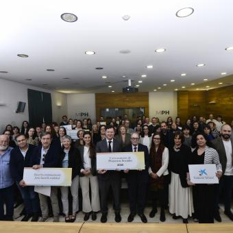 Foto de famillia en el acto de resolución de la Convocatoria de Proyectos Sociales Castilla y León 2025 en Valladolid.