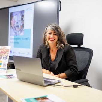 Sonia Roa, técnica de la Asociación Arrabal vinculada al programa Más Empleo Joven.