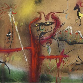 Personaje en rojo, 1974. Joan Ponç. Colección de Arte Contemporáneo de la Fundación ”la Caixa”.