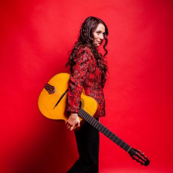 Imagen de la cantante de jazz Leïla Duclos.