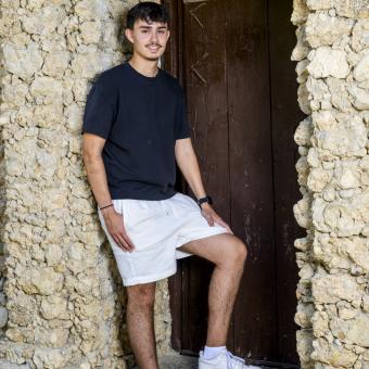 Tomás Cano, becari de la Fundació ”la Caixa” i estudiant de Dret i Filosofia a la Universitat Complutense de Madrid, al Santuari Verge de l'Esperança de Calasparra.