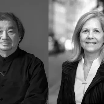 Imatge de Shigeru Ban i Martha Thorne.