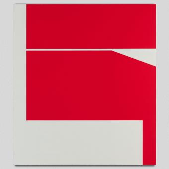 Ñaco Fabré, «Geometria i plenitud (vermell)». Original. 2025. Pintura 