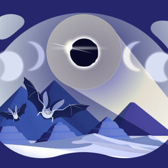 Il·lustració d´un eclipsi total de sol.