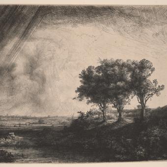 Rembrandt, Els tres arbres, 1643.