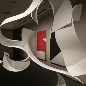 Algunes de les obres de Ñaco Fabré exposades a CaixaForum Palma.