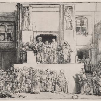 Rembrandt, Jesús presentado ante el pueblo, 1655.
