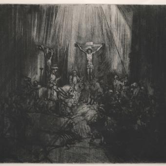 Rembrandt, Las tres cruces, 1654.