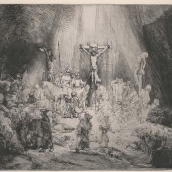 Rembrandt, Las tres cruces, 1653.