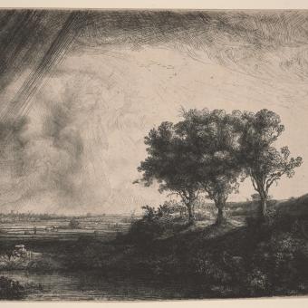Rembrandt, Els tres arbres, 1643.
