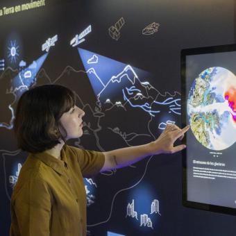 La col·laboració amb Ars Electronica Solutions ha permès crear una exposició molt interactiva.