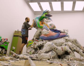 Obra de Toni Hervàs en la serier "Work in progress".