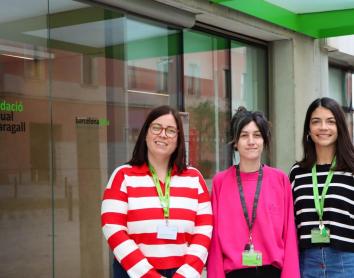 Les investigadores del BBRC Anna Brugulat, Lidia Canals i Alba Cañas.