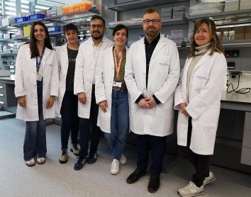 Equip d'investigadors que han dut a terme la recerca, entre ells Gabriel Rabinovich i Pilar Navarro, a la dreta de la imatge.