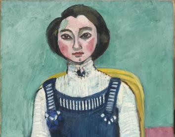 Henri Matisse, Marguerite au chat noir [Marguerite with black cat], beginning of 1910. Centre Pompidou, París. Musée national d’art moderne / Centre de création industrielle AM 2013-544.