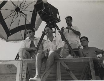 Luis García-Berlanga en el rodaje de «Novio a la vista».