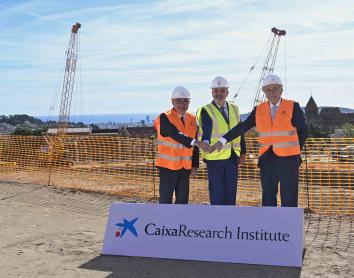 The ”la Caixa” Foundation lays the first stone of the CaixaResearch Institute