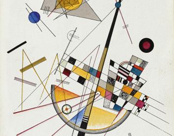 Wassily Kandinsky, Tensión suave nº85, 1923. Itinerancia solo en Barcelona.