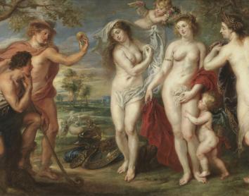 Pedro Pablo Rubens, «El juicio de Paris», h. 1638. Óleo sobre lienzo. 