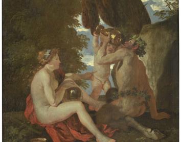 Nicolas Poussin, «Escena bacanal», 1626 – 1628. Oli sobre tela.