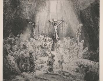Rembrandt, Las tres cruces, 1653.