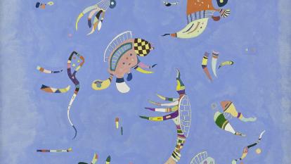 Wassily Kandinsky, Bleu de ciel [Cel blau], 1940. Centre Pompidou, Paris. Musée national d’art moderne – Centre de Création Industrielle. © Centre Pompidou, MNAM-CCI/Bertrand Prévost/Dist. RMN-GP. 