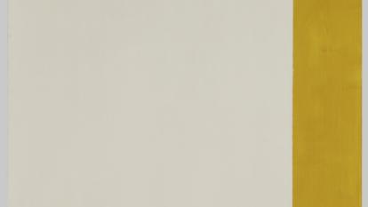 Barnett Newman, «Not There–Here» [No allí-aquí], 1962. Centre Pompidou, París. Musée national d’art moderne / Centre de création industrielle AM 1988-1166.