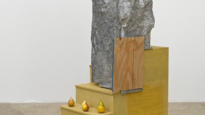 Rachel Harrison, Kuros bajando una escalera, 2008. 