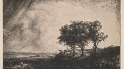Rembrandt, Los tres árboles, 1643.