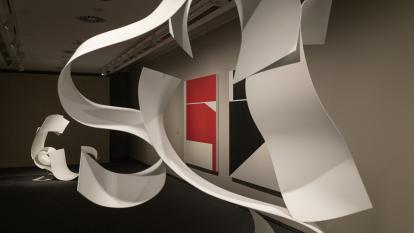 Algunes de les obres de Ñaco Fabré exposades a CaixaForum Palma.