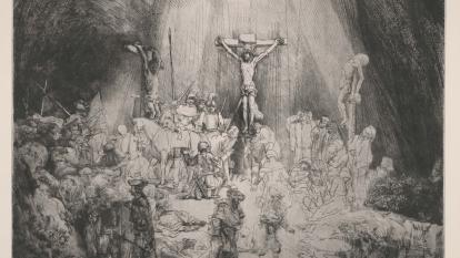 Rembrandt, Las tres cruces, 1653.