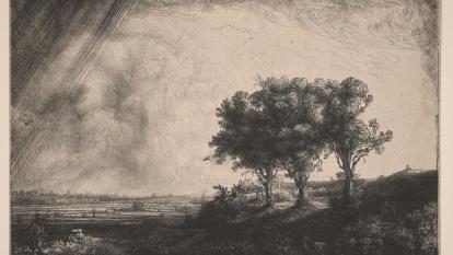 Rembrandt, Els tres arbres, 1643.