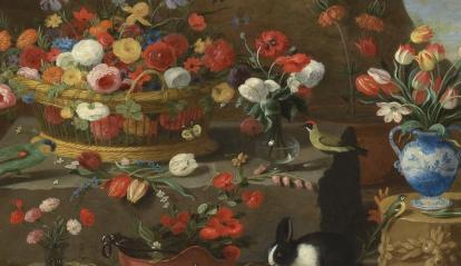 Jan van Kessel el Vell, «Bodegó de flors», 1633-1666. Oli sobre coure.