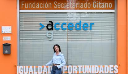 Ana Esther Aliaga Fernández, prospectora d’ocupació de la Fundación Secretariado Gitano a Múrcia.