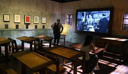 Interior Berlanga. Cine, vida y humor en CaixaForum Barcelona.