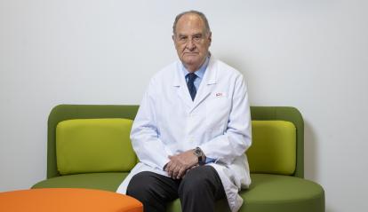 Portrait of Dr. Miquel Casas, Honorary Professor of Psychiatry at the Universitat Autònoma de Barcelona, director of the SJD MIND Schools programme at the Hospital Sant Joan de Déu and president of the Sant Pau Research Foundation (FISP).