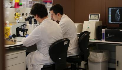 Investigadores en los laboratorios.