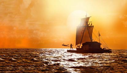 Fotograma de la pel·lícula Kon-Tiki (2012).