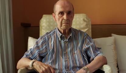 Francisco Leniz Martínez, pacient de la unitat de cures pal·liatives San Camilo de Tres Cantos (Madrid).