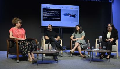 D'esq. a dta: Olivia Blanchard; José Ferrer Costa; Núria Alberich Margalef i Luana Mathias Souto.