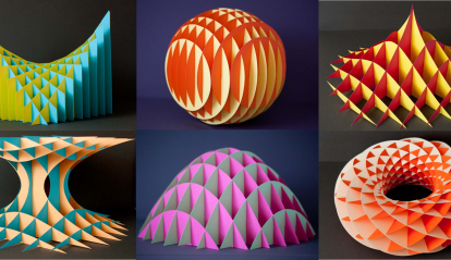 Geometría, arte y escultura se unen en la muestra Explora slice forms.