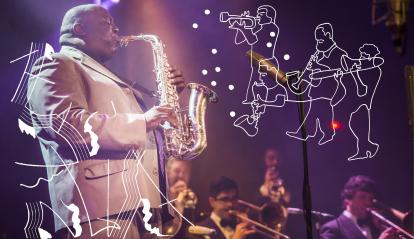 La 'brass band' de Jesse Davis actuará acompañada por el artista visual Pedro Strukelj