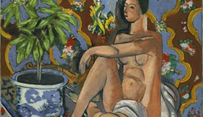 Henri Matisse, «Figure décorative sur fond ornemental» [Figura decorativa sobre fons ornamental], hivern del 1925-1926. Centre Pompidou, París. Musée national d’art moderne / Centre de création industrielle AM 2149 P. 