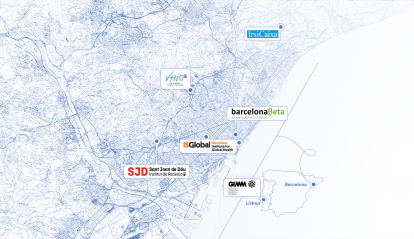 Map of the ecosystem of research centres associated with the “la Caixa” Foundation.