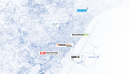 Mapa del ecosistema de centros de investigación asociados a la Fundación "la Caixa".