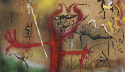 Personaje en rojo, 1974. Joan Ponç. Colección de Arte Contemporáneo de la Fundación ”la Caixa”.