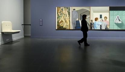 Una sala de la exposición «Una fuerza del pasado» en CaixaForum Barcelona.