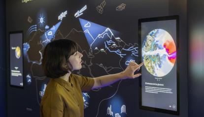 La col·laboració amb Ars Electronica Solutions ha permès crear una exposició molt interactiva.